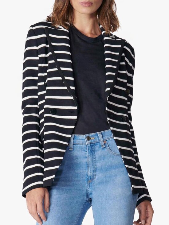 Veronica Beard Jackets & Blazers - Veronica Beard Kensington Striped Blazer Navy Blue White Size 2
